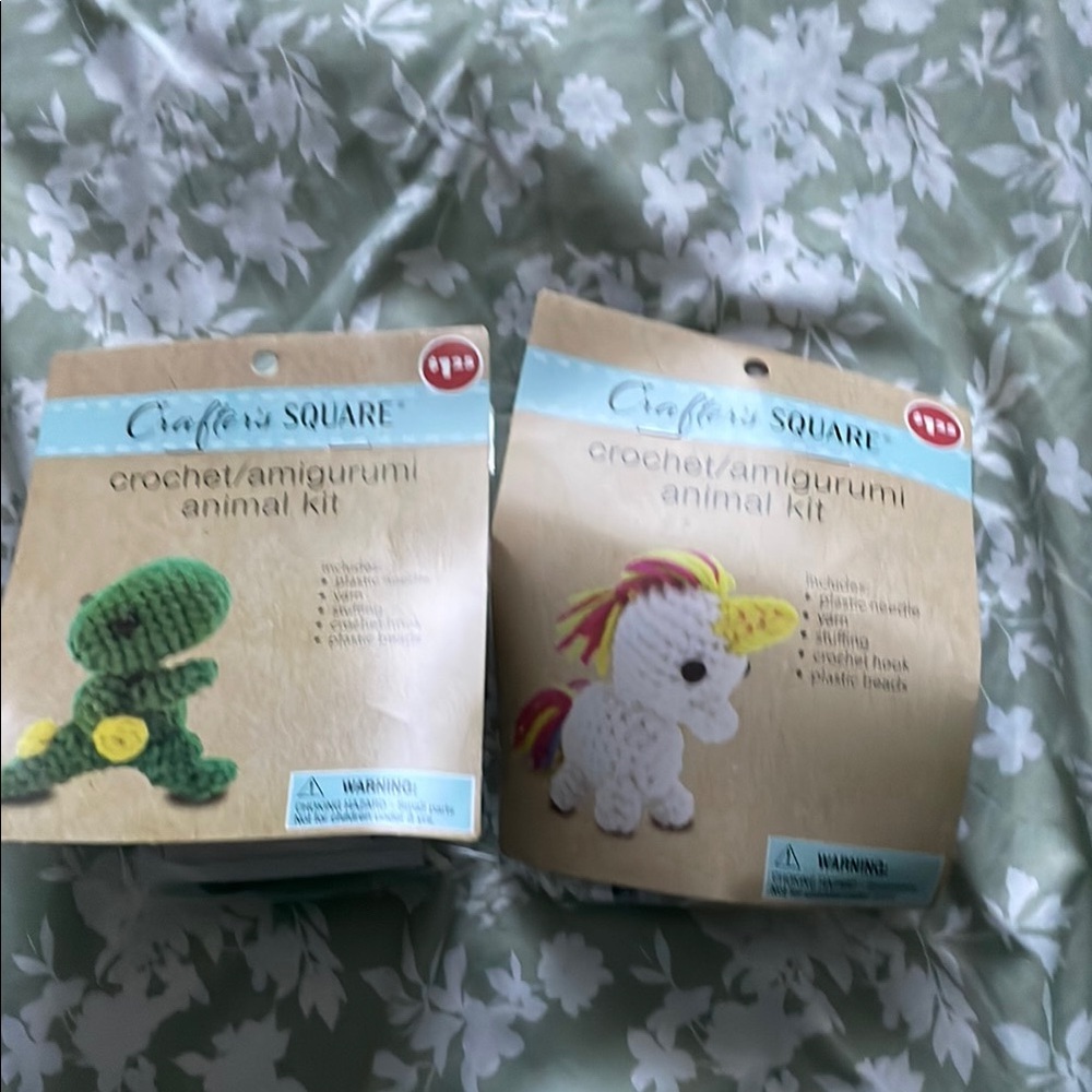 Crochet Animal Kits - Sold together